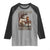 Native American Pride Raglan Shirt Free Like An Eagle Fearless Like A Wolf Vintage Flag - Wonder Print Shop