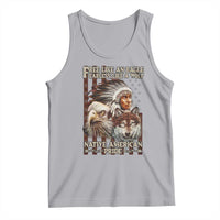 Native American Pride Tank Top Free Like An Eagle Fearless Like A Wolf Vintage Flag - Wonder Print Shop