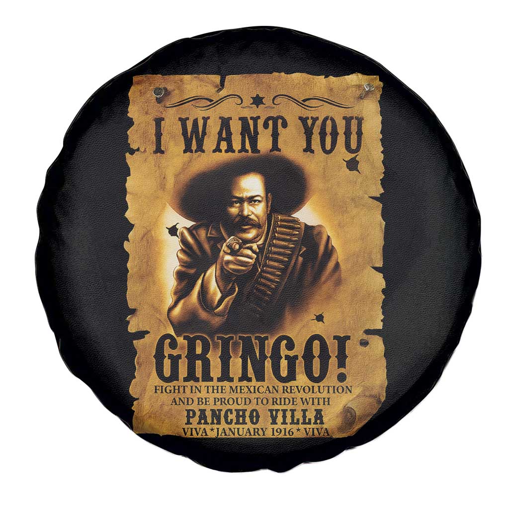 Pancho Villa Spare Tire Cover I Want You Gringo Fight In The Mexican Revolution - Wonder Print Shop