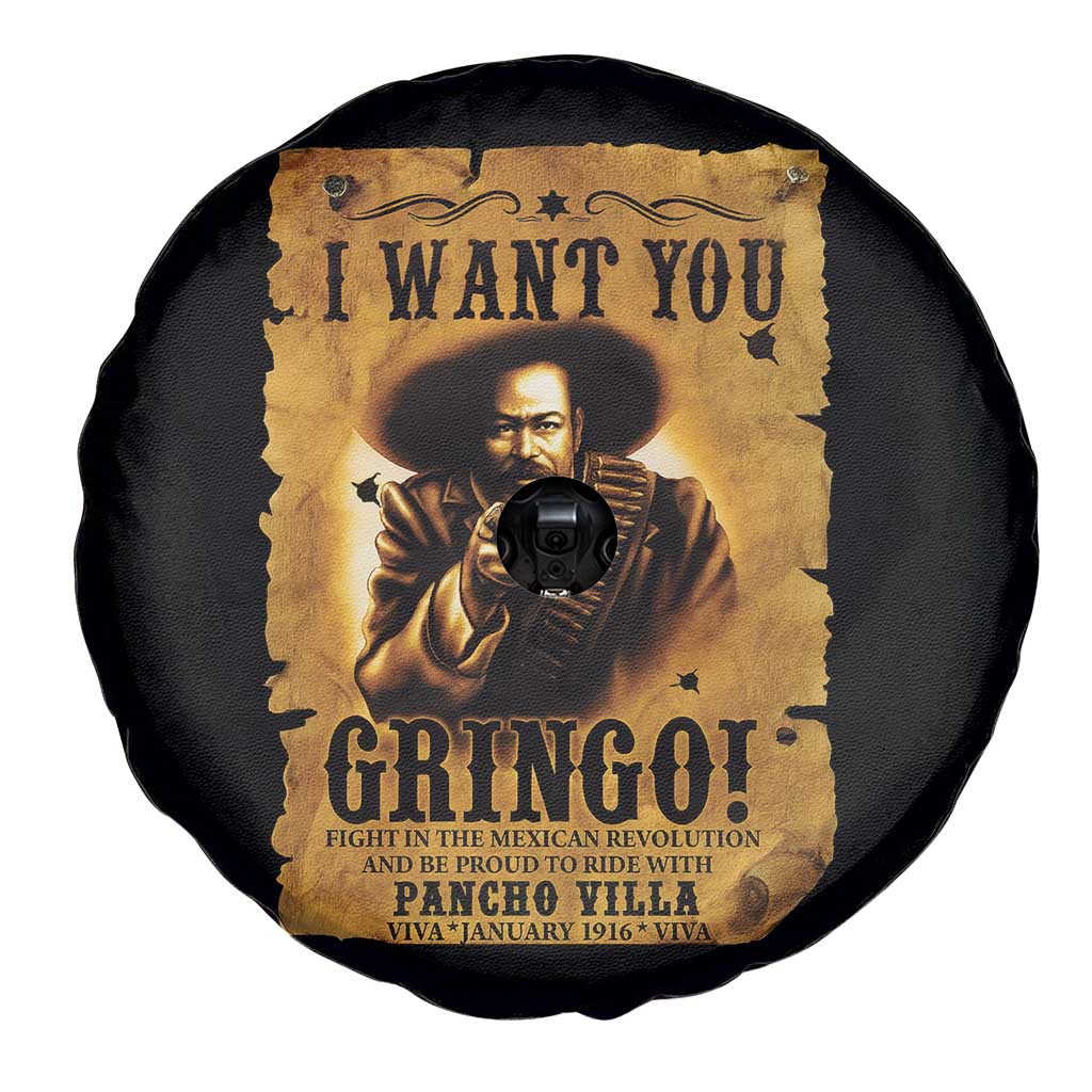 Pancho Villa Spare Tire Cover I Want You Gringo Fight In The Mexican Revolution - Wonder Print Shop