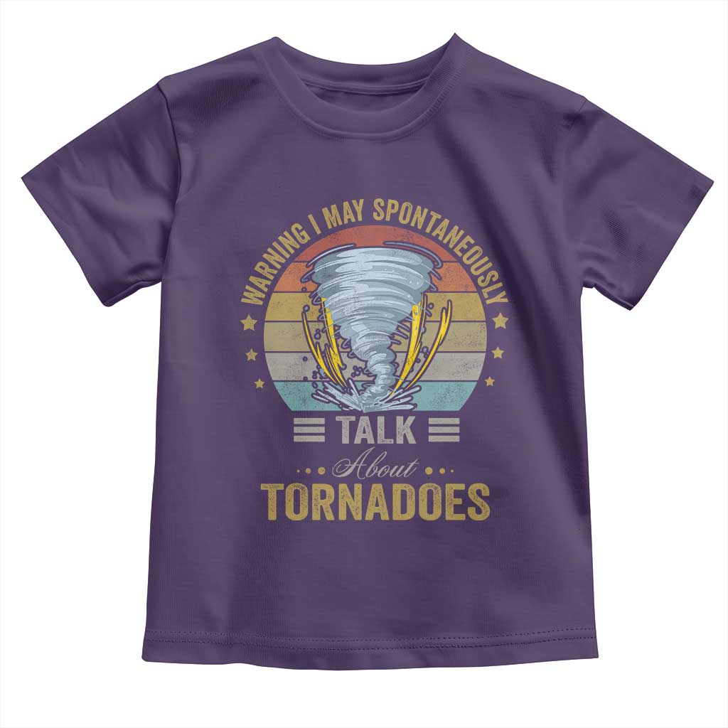 Funny Warning I May Spontaneously Talk About Tornadoes Toddler T Shirt - Wonder Print Shop