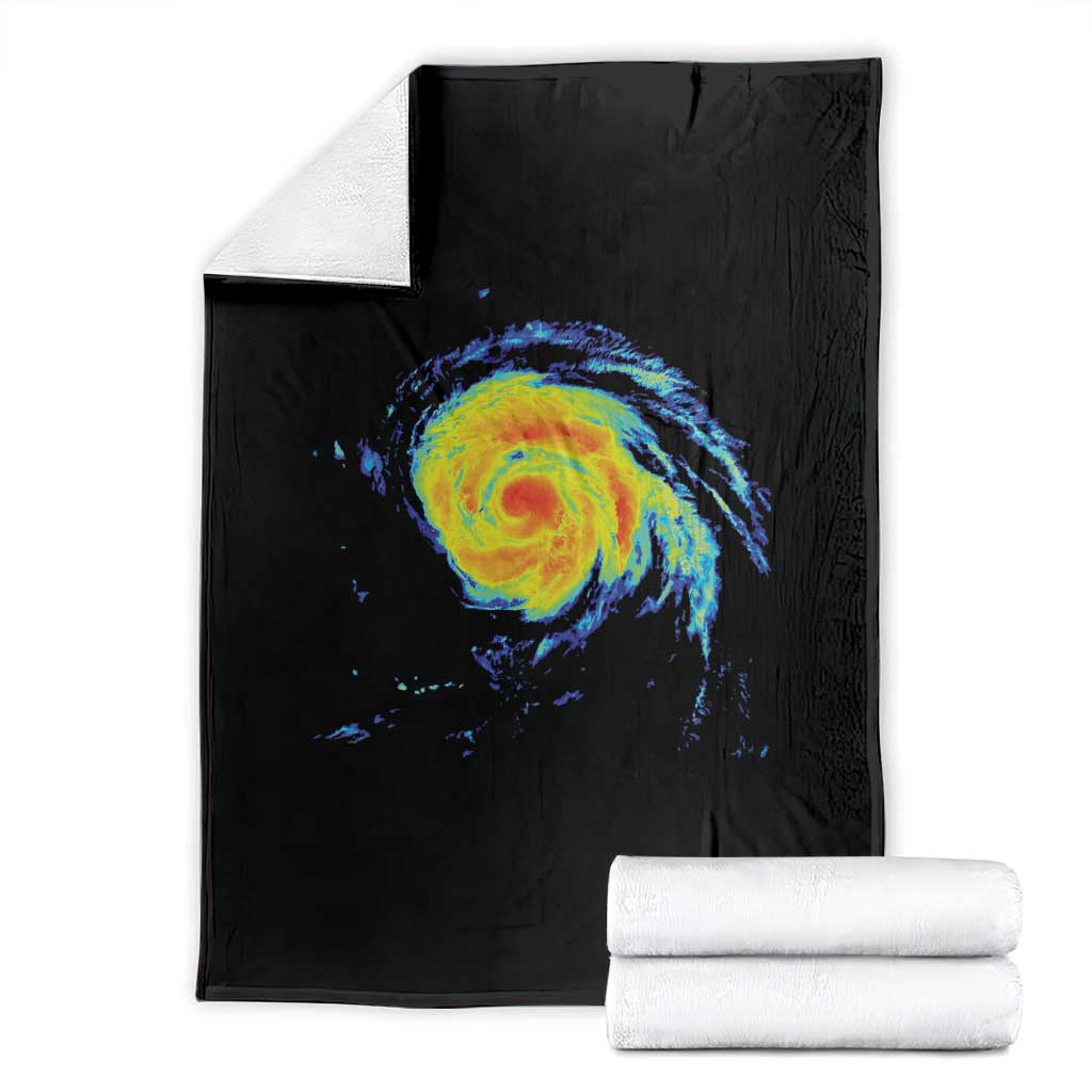 Hurricane Erin Throw Blanket Meteorologist Weather Radar Storm Chasing - Wonder Print Shop