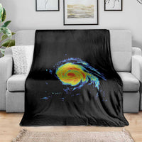 Hurricane Erin Throw Blanket Meteorologist Weather Radar Storm Chasing - Wonder Print Shop