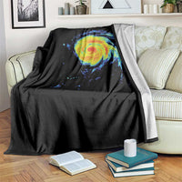 Hurricane Erin Throw Blanket Meteorologist Weather Radar Storm Chasing - Wonder Print Shop