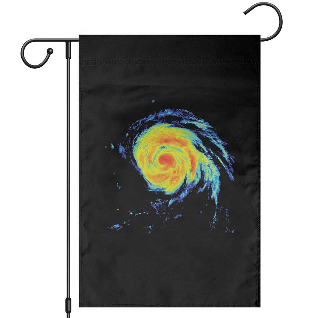 Hurricane Erin Garden Flag Meteorologist Weather Radar Storm Chasing - Wonder Print Shop