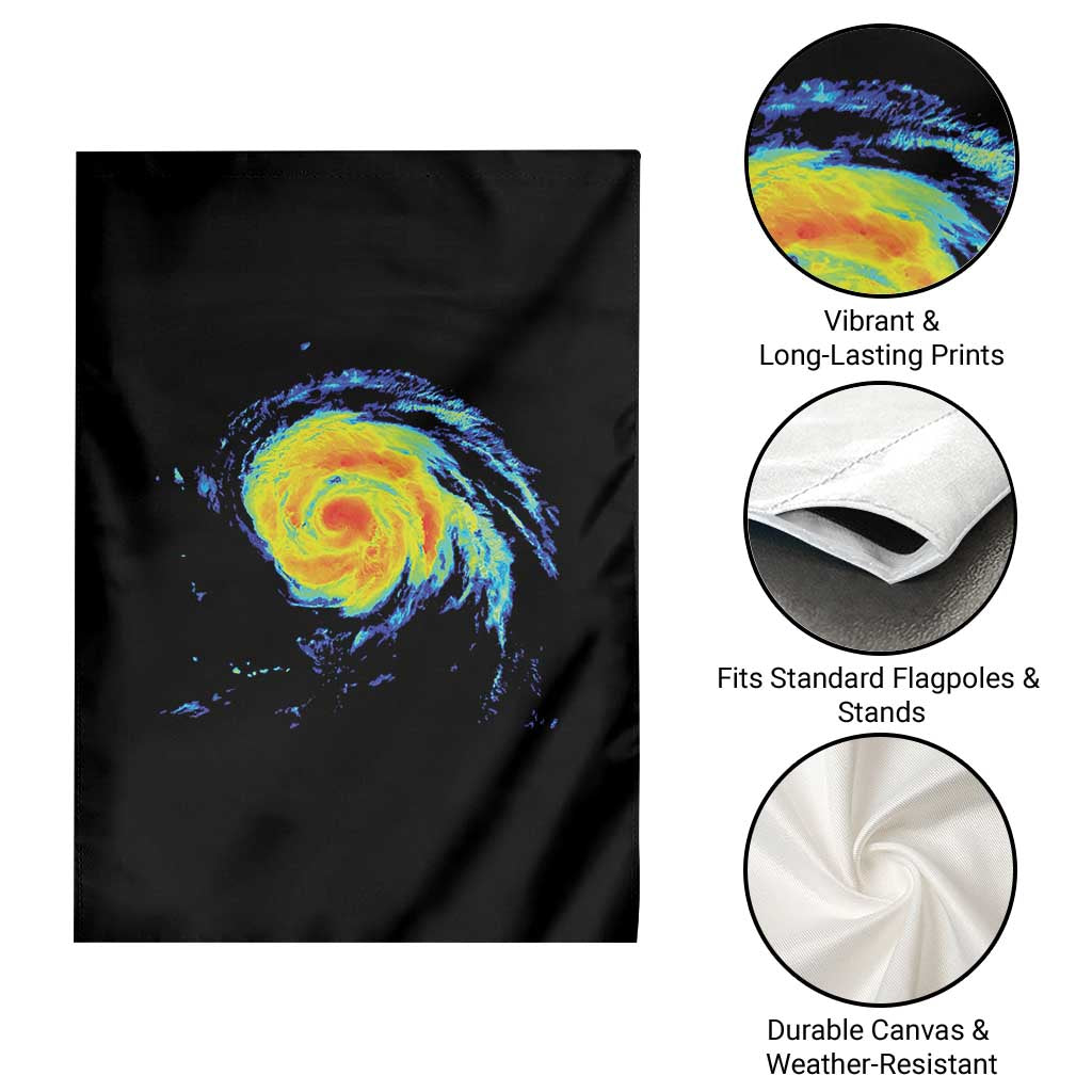 Hurricane Erin Garden Flag Meteorologist Weather Radar Storm Chasing - Wonder Print Shop