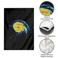 Hurricane Erin Garden Flag Meteorologist Weather Radar Storm Chasing - Wonder Print Shop