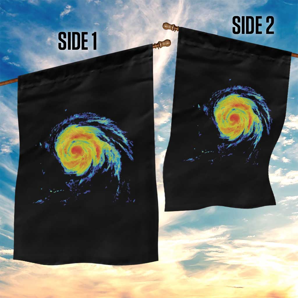Hurricane Erin Garden Flag Meteorologist Weather Radar Storm Chasing - Wonder Print Shop
