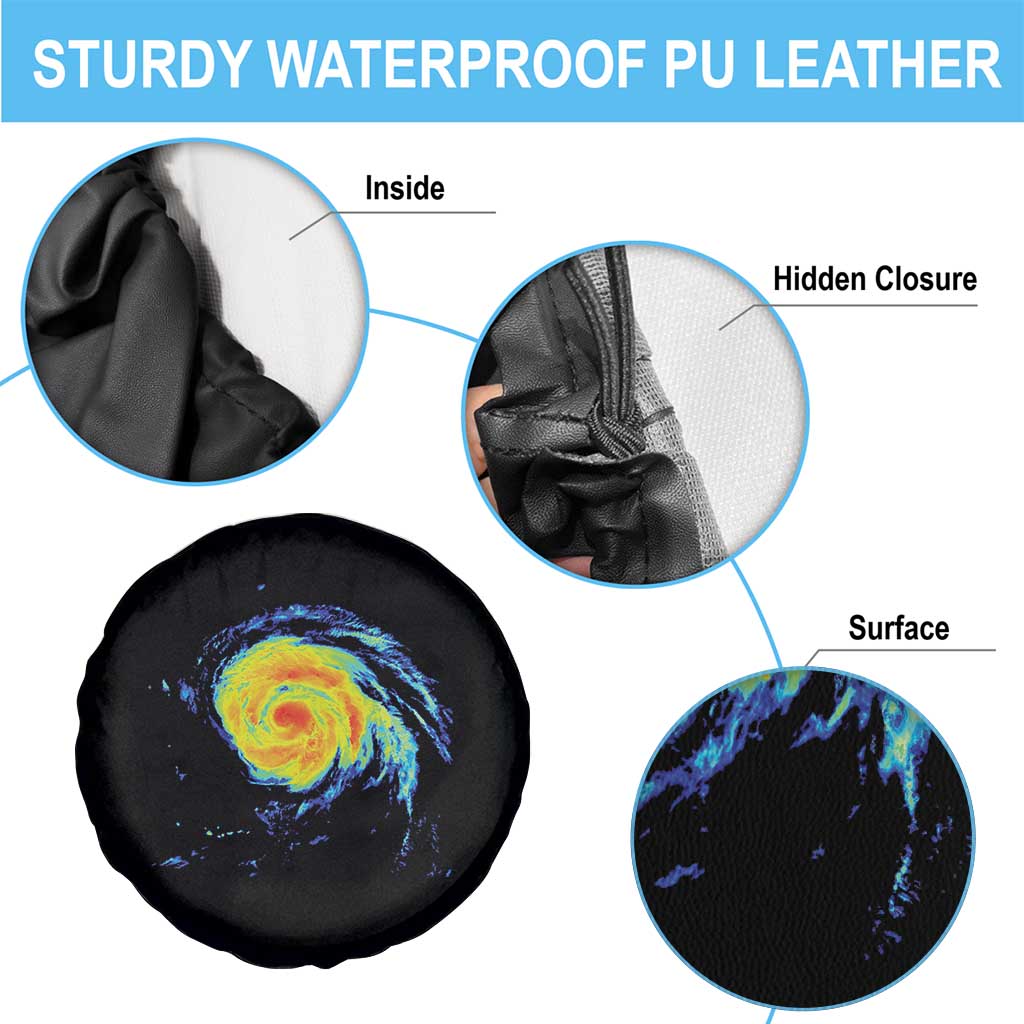 Hurricane Erin Spare Tire Cover Meteorologist Weather Radar Storm Chasing - Wonder Print Shop