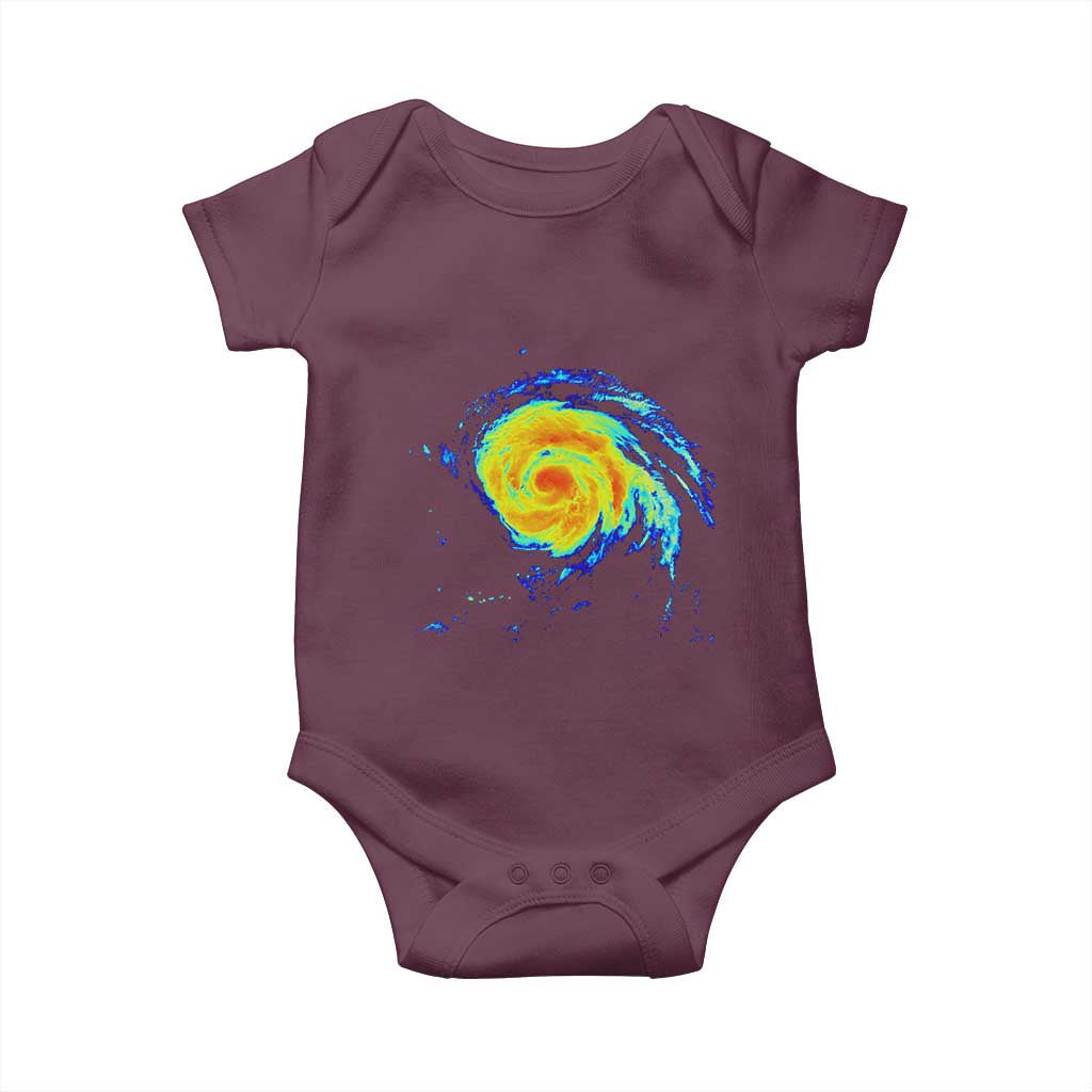 Hurricane Erin Baby Onesie Meteorologist Weather Radar Storm Chasing - Wonder Print Shop