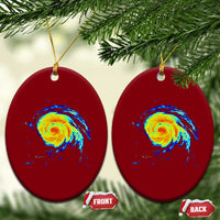 Hurricane Erin Ceramic Ornament Meteorologist Weather Radar Storm Chasing - Wonder Print Shop
