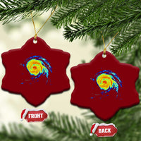 Hurricane Erin Ceramic Ornament Meteorologist Weather Radar Storm Chasing - Wonder Print Shop