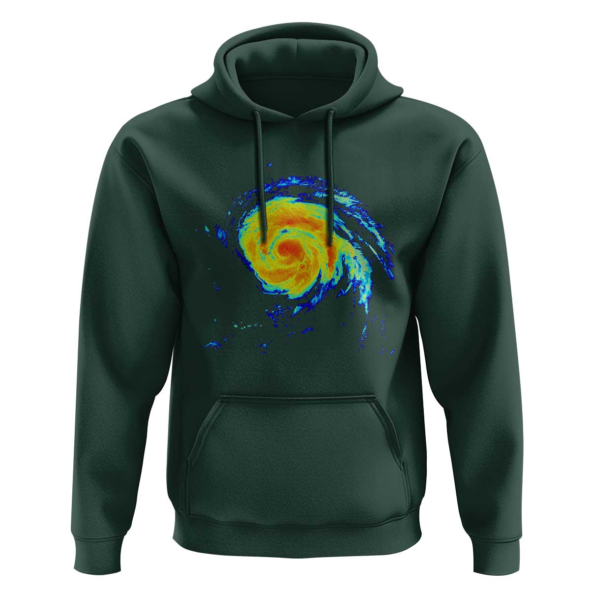 Hurricane Erin Hoodie Meteorologist Weather Radar Storm Chasing - Wonder Print Shop
