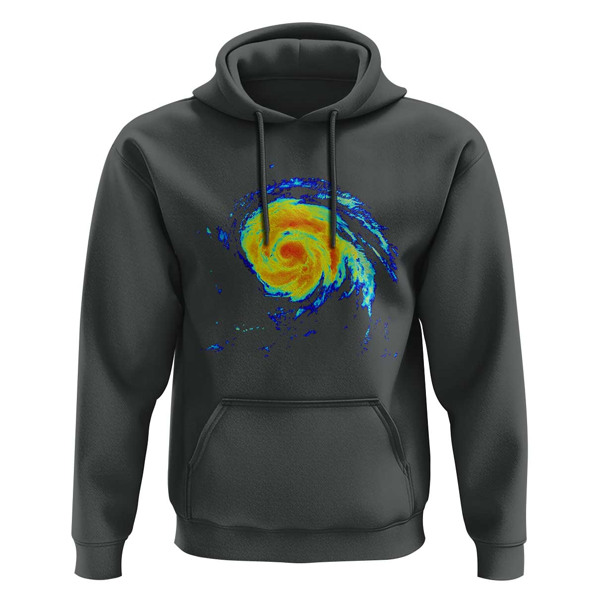 Hurricane Erin Hoodie Meteorologist Weather Radar Storm Chasing - Wonder Print Shop