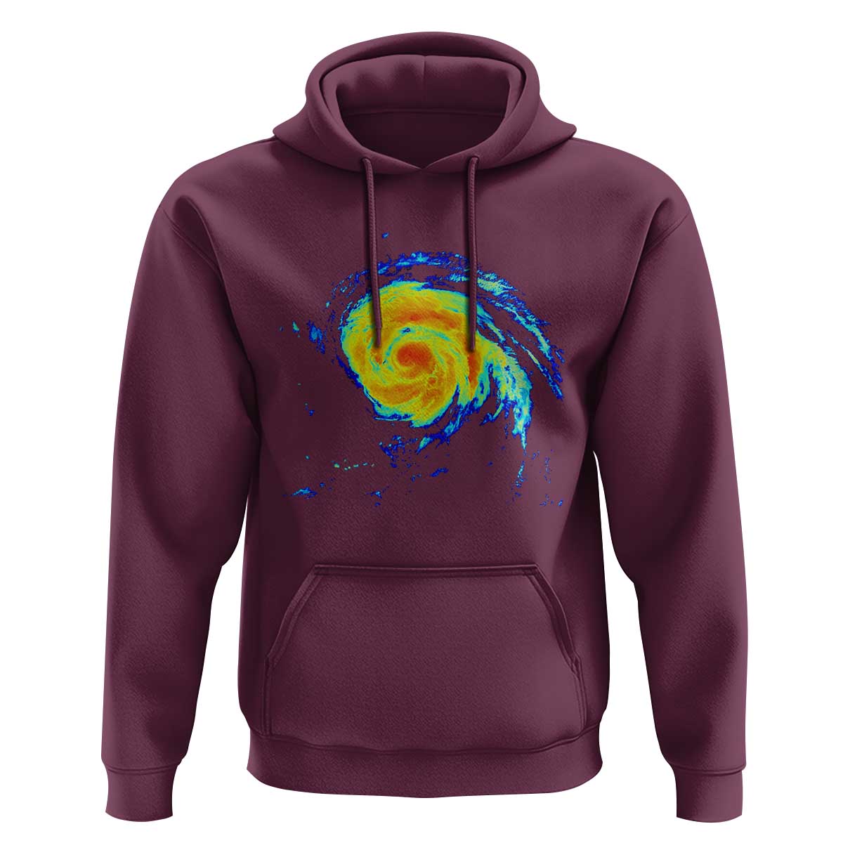 Hurricane Erin Hoodie Meteorologist Weather Radar Storm Chasing - Wonder Print Shop