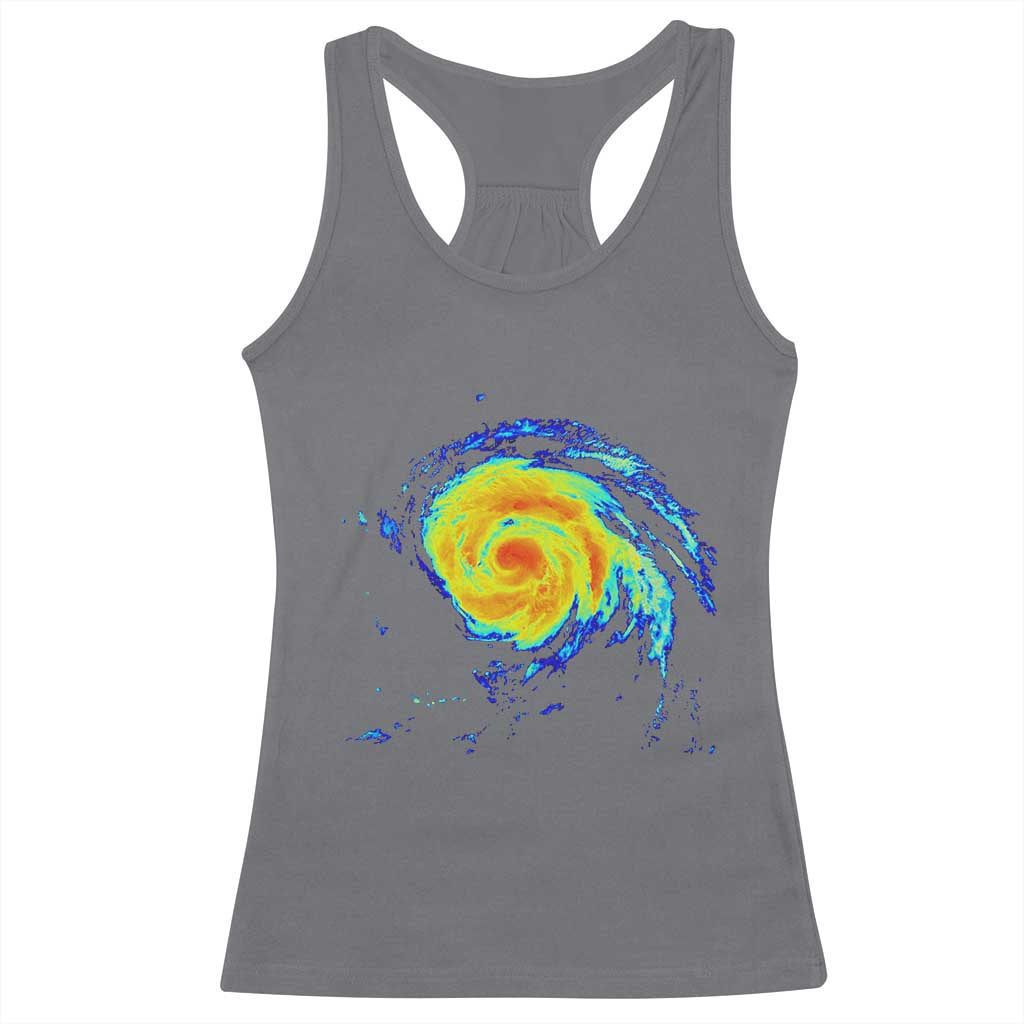Hurricane Erin Racerback Tank Top Meteorologist Weather Radar Storm Chasing - Wonder Print Shop