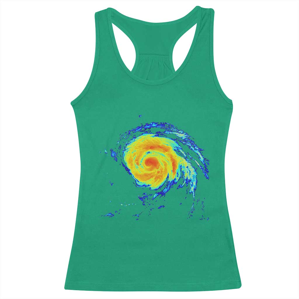 Hurricane Erin Racerback Tank Top Meteorologist Weather Radar Storm Chasing - Wonder Print Shop