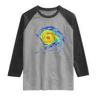 Hurricane Erin Raglan Shirt Meteorologist Weather Radar Storm Chasing - Wonder Print Shop