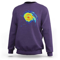 Hurricane Erin Sweatshirt Meteorologist Weather Radar Storm Chasing - Wonder Print Shop