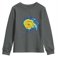 Hurricane Erin Youth Sweatshirt Meteorologist Weather Radar Storm Chasing - Wonder Print Shop