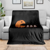 Funny Halloween Gamer Video Gaming Pumpkin Ghost Throw Blanket - Wonder Print Shop