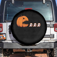 Funny Halloween Gamer Video Gaming Pumpkin Ghost Spare Tire Cover - Wonder Print Shop
