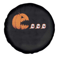 Funny Halloween Gamer Video Gaming Pumpkin Ghost Spare Tire Cover - Wonder Print Shop