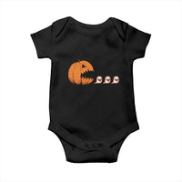 Funny Halloween Gamer Video Gaming Pumpkin Ghost Baby Onesie - Wonder Print Shop