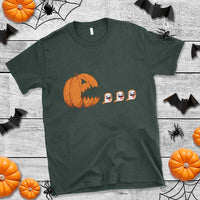 Funny Halloween Gamer Video Gaming Pumpkin Ghost T Shirt - Wonder Print Shop