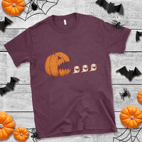 Funny Halloween Gamer Video Gaming Pumpkin Ghost T Shirt - Wonder Print Shop