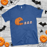 Funny Halloween Gamer Video Gaming Pumpkin Ghost T Shirt - Wonder Print Shop