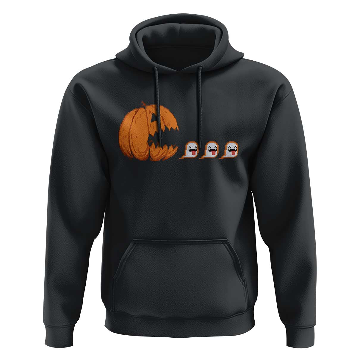 Funny Halloween Gamer Video Gaming Pumpkin Ghost Hoodie - Wonder Print Shop