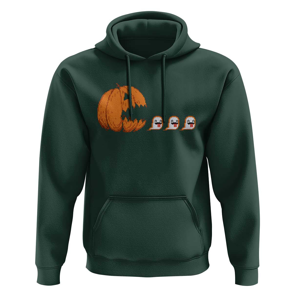 Funny Halloween Gamer Video Gaming Pumpkin Ghost Hoodie - Wonder Print Shop