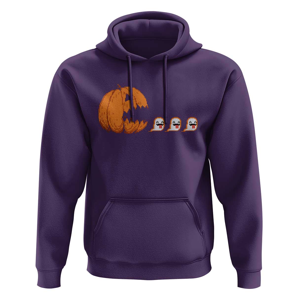 Funny Halloween Gamer Video Gaming Pumpkin Ghost Hoodie - Wonder Print Shop