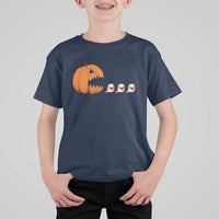 Funny Halloween Gamer Video Gaming Pumpkin Ghost T Shirt For Kid - Wonder Print Shop