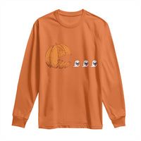 Funny Halloween Gamer Video Gaming Pumpkin Ghost Long Sleeve Shirt - Wonder Print Shop