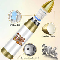 Cowboy Fall Season Thanksgiving Western Boots Pumpkin Bullet Tumbler - Wonder Print Shop