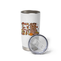 Cowboy Fall Season Thanksgiving Western Boots Pumpkin Tumbler Cup - Wonder Print Shop