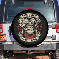 Fun Fact I Dont Care Spare Tire Cover Funny Smoking Gorilla Sarcastic - Wonder Print Shop