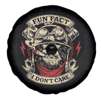 Fun Fact I Dont Care Spare Tire Cover Funny Smoking Gorilla Sarcastic - Wonder Print Shop