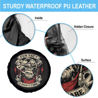 Fun Fact I Dont Care Spare Tire Cover Funny Smoking Gorilla Sarcastic - Wonder Print Shop