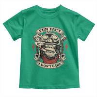 Fun Fact I Dont Care Toddler T Shirt Funny Smoking Gorilla Sarcastic - Wonder Print Shop