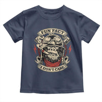 Fun Fact I Dont Care Toddler T Shirt Funny Smoking Gorilla Sarcastic - Wonder Print Shop