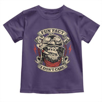 Fun Fact I Dont Care Toddler T Shirt Funny Smoking Gorilla Sarcastic - Wonder Print Shop