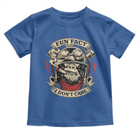 Fun Fact I Dont Care Toddler T Shirt Funny Smoking Gorilla Sarcastic - Wonder Print Shop
