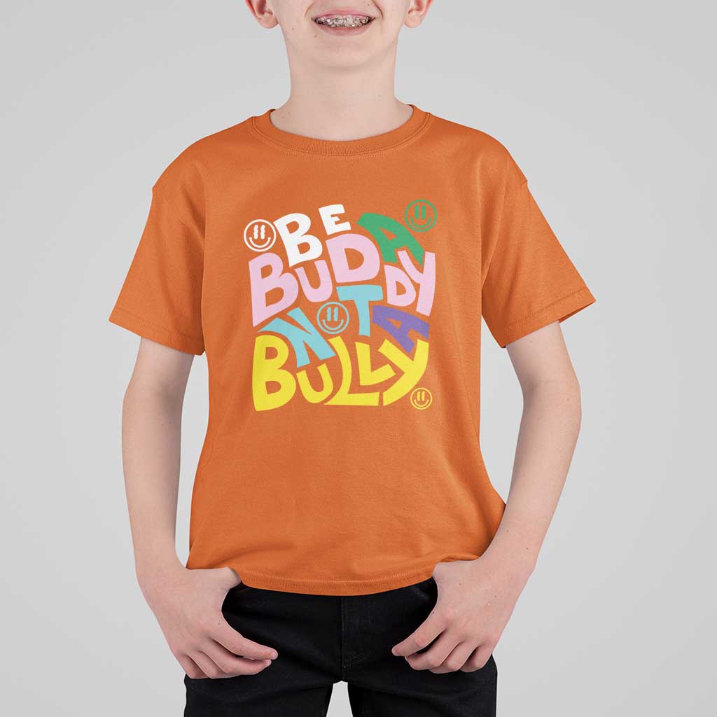 Unity Day Orange T Shirt For Kid Be A Buddy Not A Bully Anti Bullying Awareness - Wonder Print Shop
