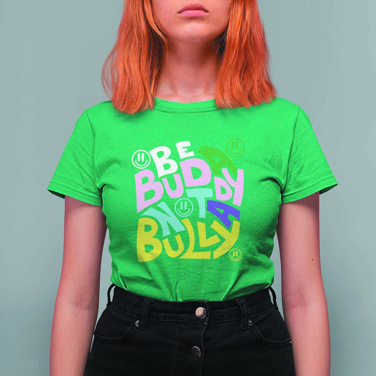 Unity Day Orange T Shirt For Women Be A Buddy Not A Bully Anti Bullying Awareness - Wonder Print Shop