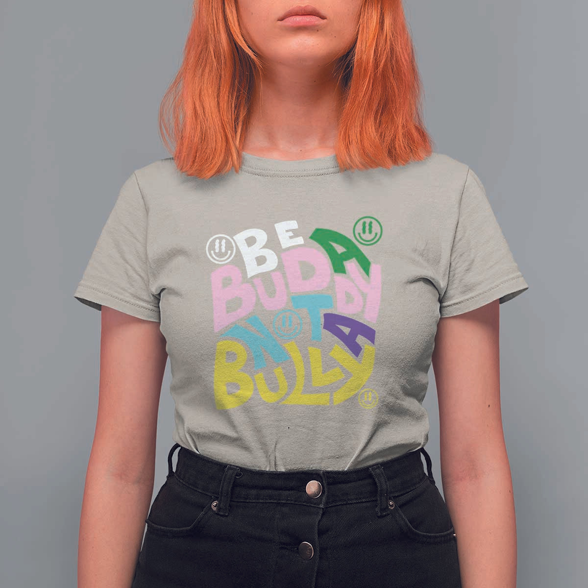 Unity Day Orange T Shirt For Women Be A Buddy Not A Bully Anti Bullying Awareness - Wonder Print Shop