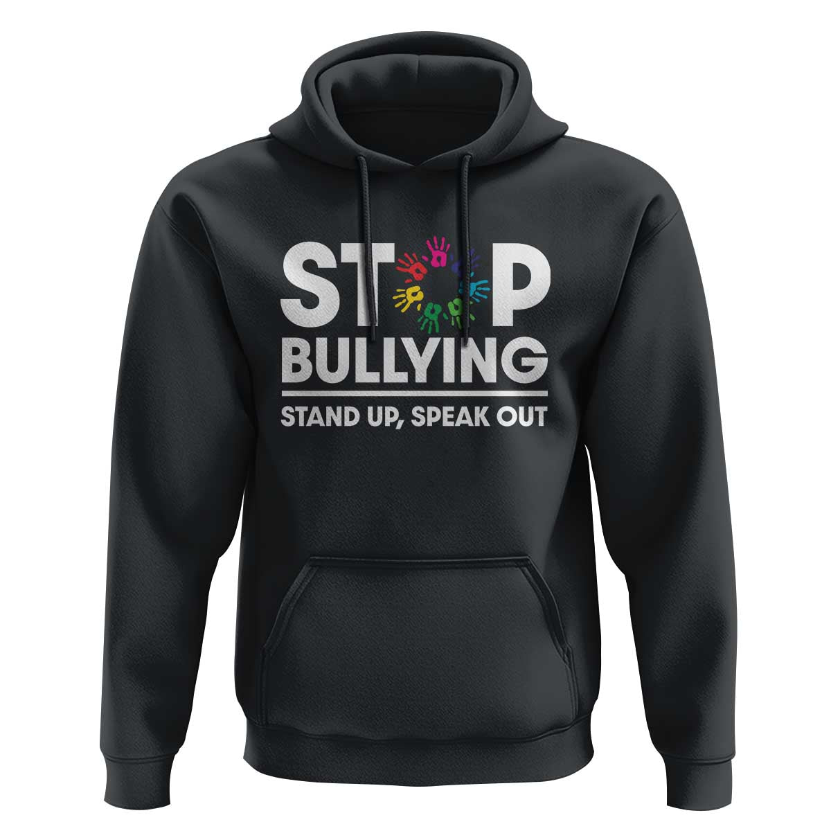 Unity Day Hoodie Stop Bullying Stand Up Speak Out Hand Prints Anti Bullying Awareness