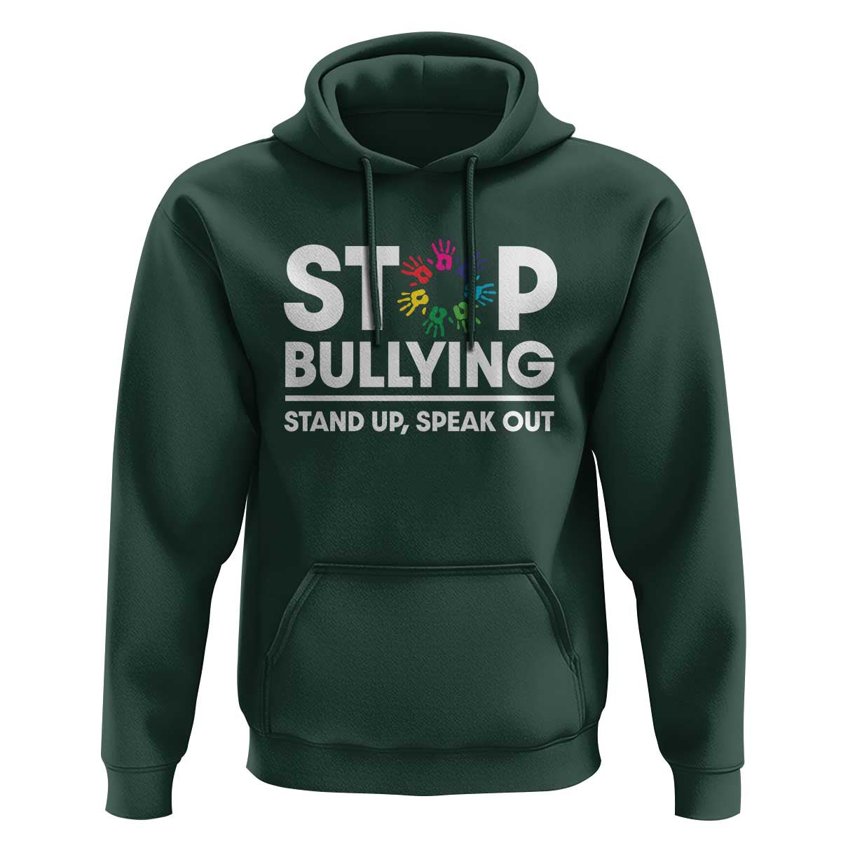 Unity Day Hoodie Stop Bullying Stand Up Speak Out Hand Prints Anti Bullying Awareness